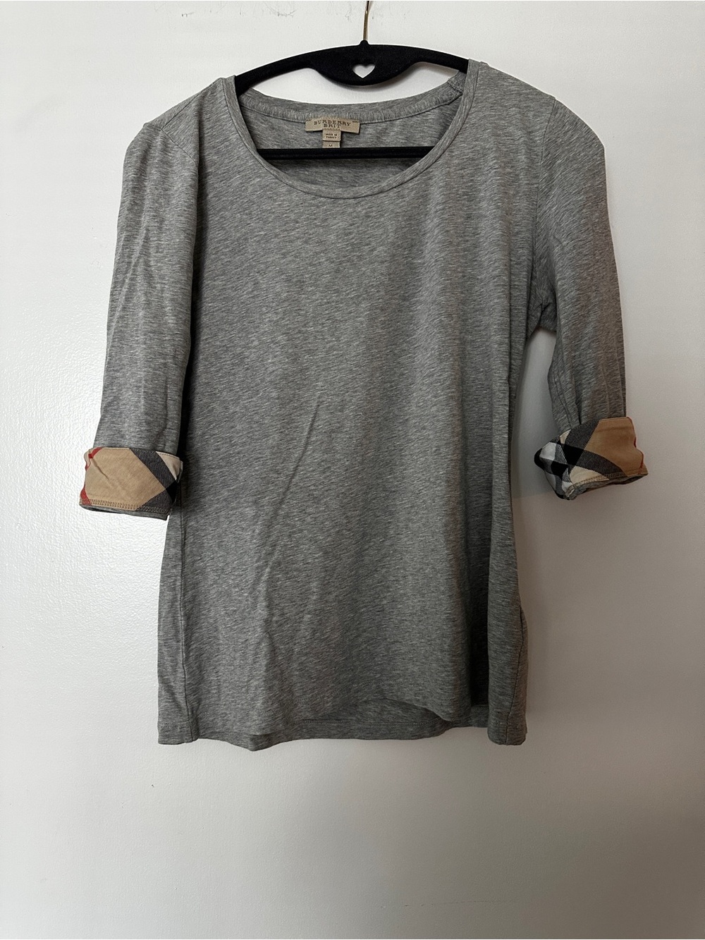 Burberry Brit Gray Crewneck T-Shirt
